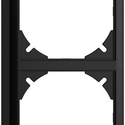 Kappe EDIZIOdue 39mm I-I schwarz für Kombination vertikal/horizontal