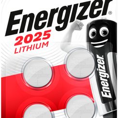 Knopfzelle Lithium Energizer CR2025 3V, 4er Blister