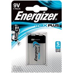 Batterie Alkali Energizer Max Plus 6LR61 9,0V, 1er Blister