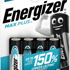 Batterie Alkali Energizer Max Plus AA LR6 1.5V Blister à 4 Stück
