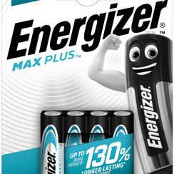 Batterie Alkali Energizer Max Plus AAA LR03 1.5V Blister à 4 Stück