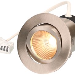 EB-LED-Spot Disc230 7W 230V 570lm 3000K Loch-Ø68mm nickel 36°