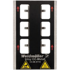 Inlay Weidmüller MetalliCard INLAY CC-M 27/18 für Gerätemarkierung