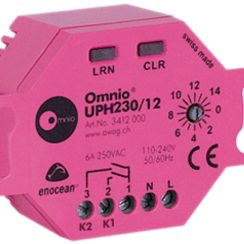 EB-RF-Thermostataktor Omnio UPH230/12 2-Kanal 230VAC 6A