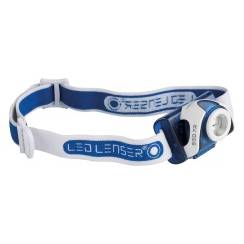 LED Lenser Stirnlampe SEO-7R blau Li-Ion Pack IPX4