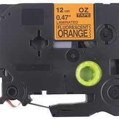 Schriftbandkassette kompatibel zu OZE-B31, 12mmx8m, orange-schwarz