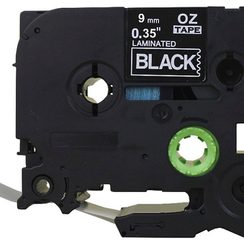 Schriftbandkassette kompatibel zu OZE-32, 9mmx8m, schwarz-weiss