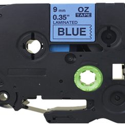 Schriftbandkassette kompatibel zu OZE-521, 9mmx8m, blau-schwarz