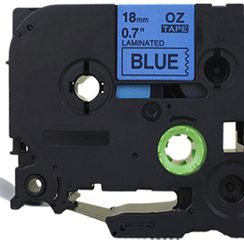 Schriftbandkassette kompatibel zu OZE-541, 18mmx8m, blau-schwarz