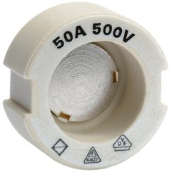 Schraubpasseinsatz DIII E33 500V aus Keramik 50A nach DIN 49516 weiss