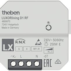 EB-Dimmaktor KNX-RF Theben HTS LUXORliving D1 1-Kanal