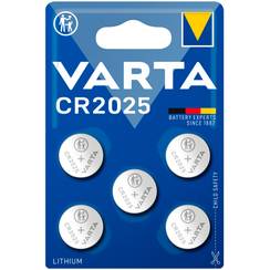 Knopfzelle Lithium VARTA Electronics CR2025 3V Blister à 5Stück